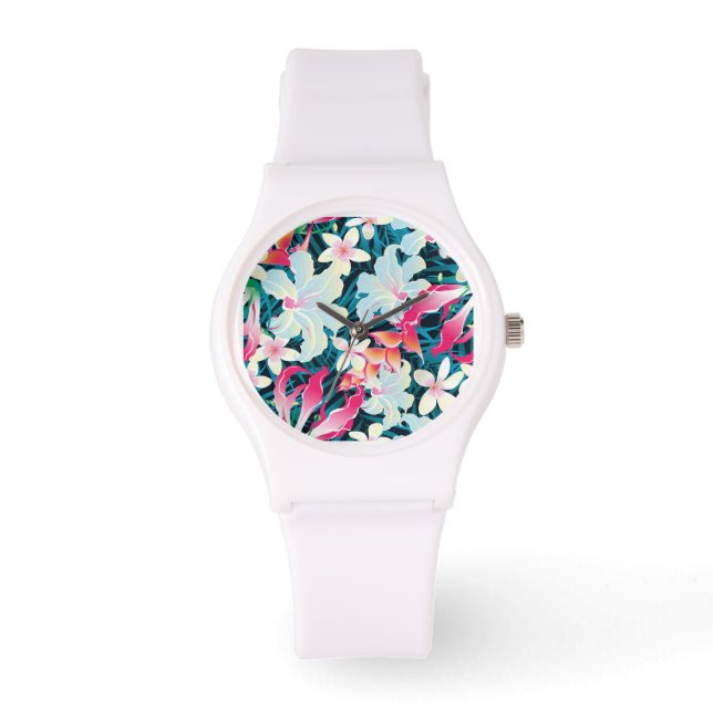 Colorful Tropical Pattern Watch (Front)