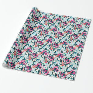 Colorful Tropical Pattern Wrapping Paper