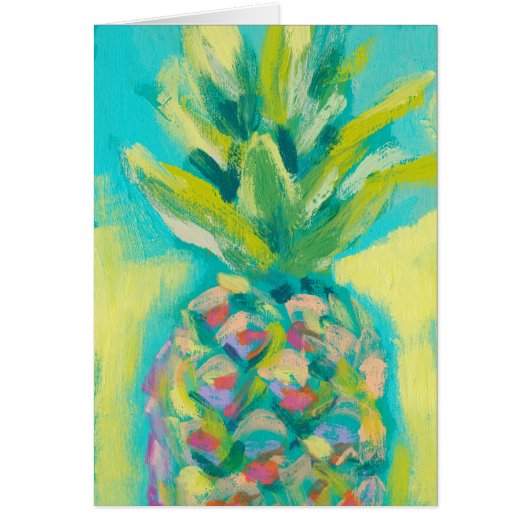 Colorful Tropical Pineapple Cards (Front)