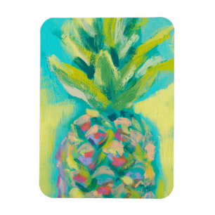 Colorful Tropical Pineapple Magnet