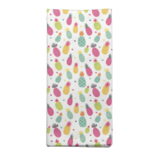 Colorful tropical Pineapple pattern Cloth Napkin