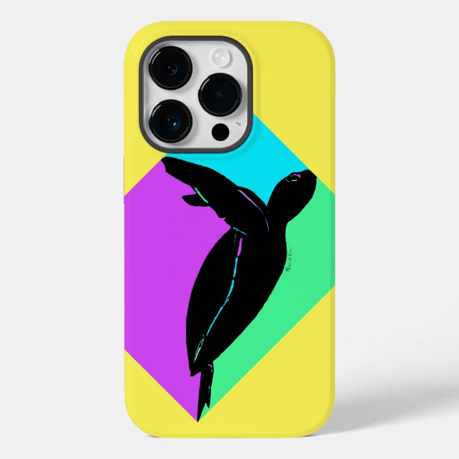 Colorful Tropical Sea Turtle Case-Mate iPhone Case (Back)