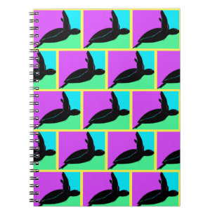 Colorful Tropical Sea Turtle Notebook