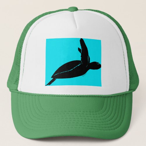 Colorful Tropical Sea Turtle Trucker Hat