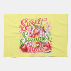 Colorful Tropical Summer Kitchen Towel
