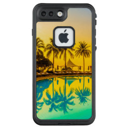Colorful Tropical Sunset & Palm Trees | Phone Case