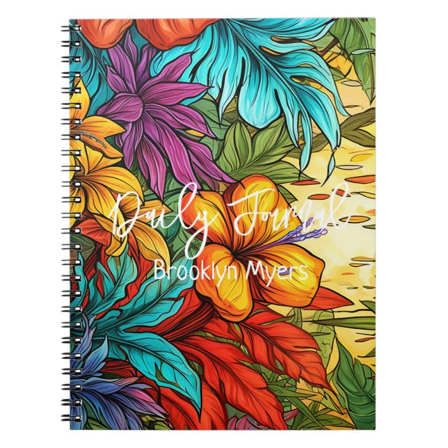 Colorful Tropical Themed Journal (Front)