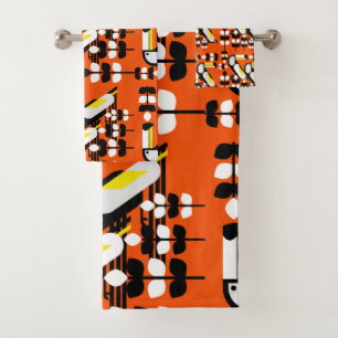 Colorful Tropical Toucan Artwork Bath Towel Set