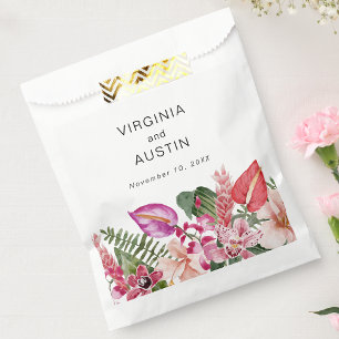 Colorful Tropical Wedding Favor Bag