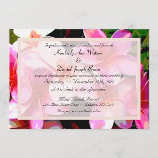 Colorful Tropical Wedding Invitation