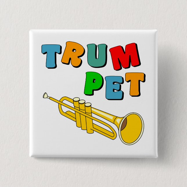 Colorful Trumpet Button (Front)