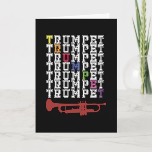 Colorful Trumpet Card