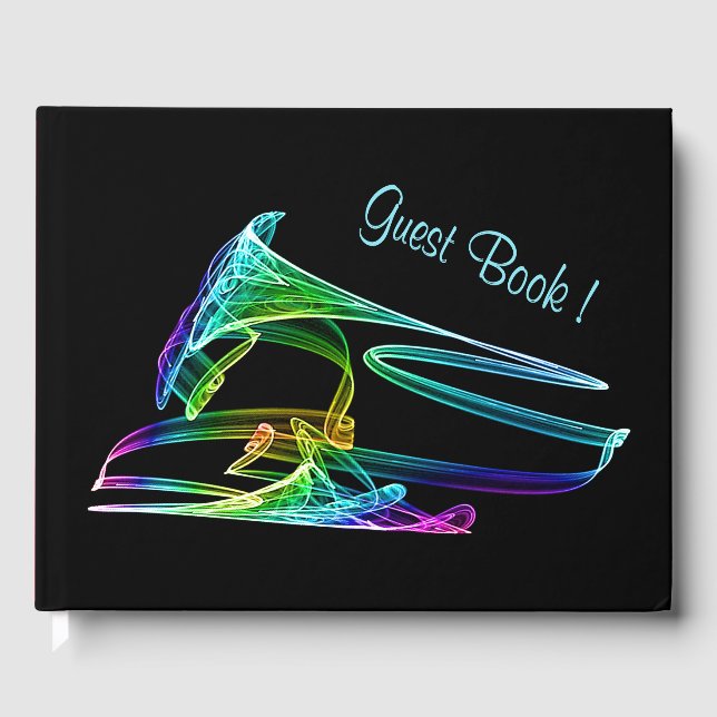 Colorful Trumpet Fractal Guest Book (Front)