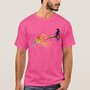 Colorful Trumpet Player Jazz Music Lover T-Shirt