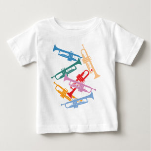 Colorful Trumpets Baby T-Shirt