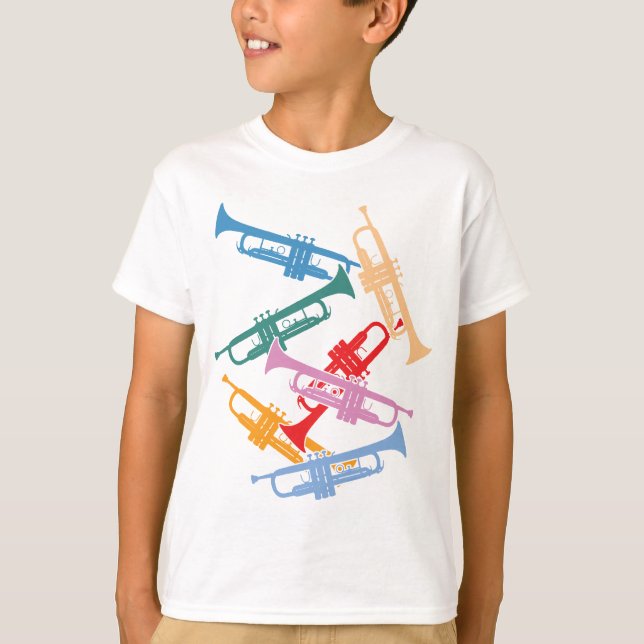 Colorful Trumpets T-Shirt (Front)