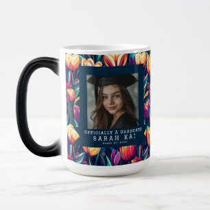 Colorful Tulip Flower Graduate Coffee Color Morph Mug