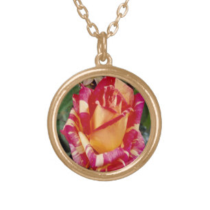 Colorful Tulip Flowers Necklace