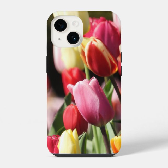 Colorful Tulip Garden   iPhone Case (Back)