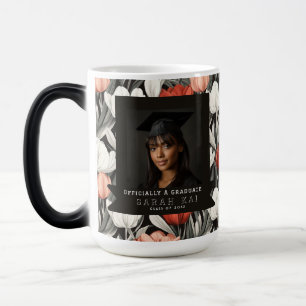 Colorful Tulip Print Wife Graduation Gift Color Morph Mug