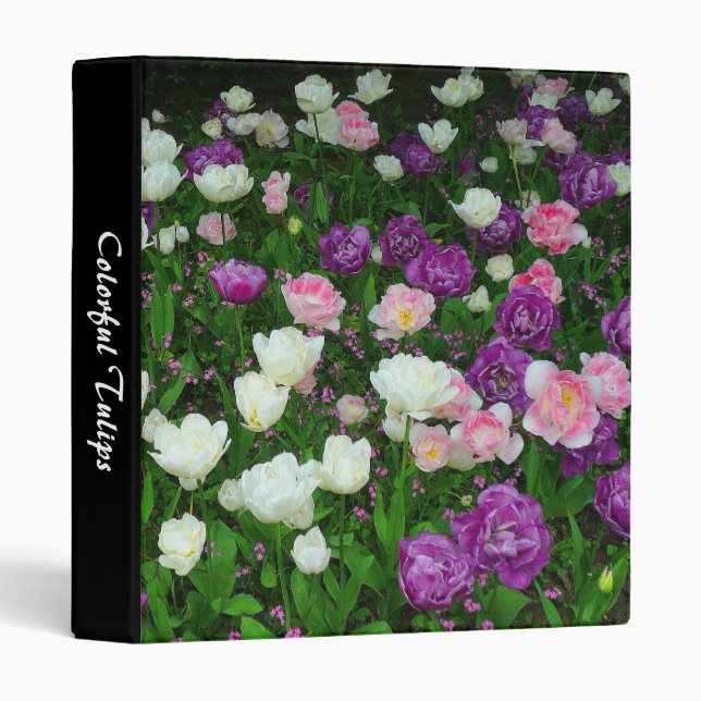 Colorful Tulips (1.0in) Binder (Front/Spine)