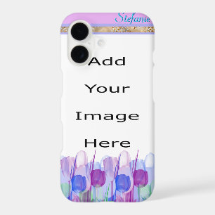 Colorful Tulips Border iPhone 17 Case