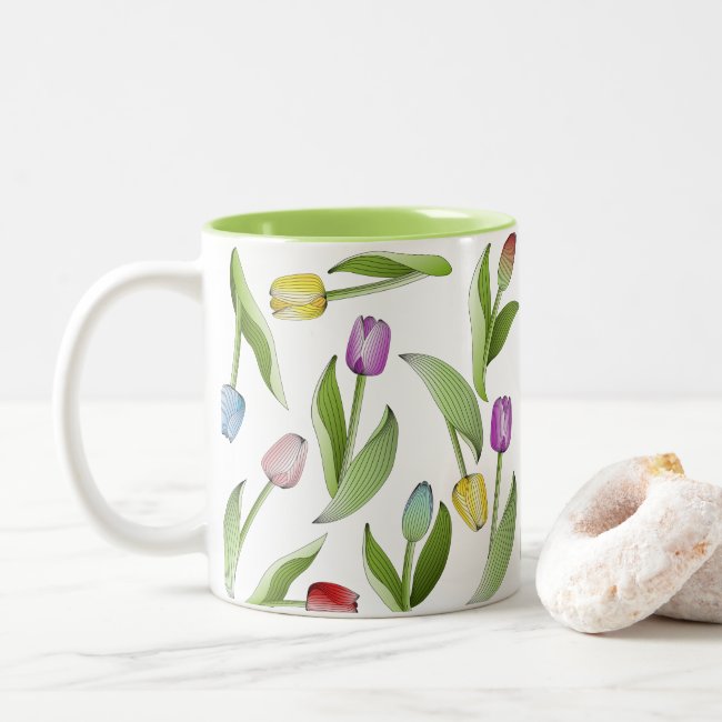 Colorful Tulips Cute Modern Floral