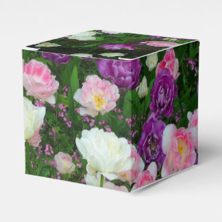 Colorful Tulips Favor Boxes