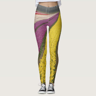 Colorful Tulips Field Legging