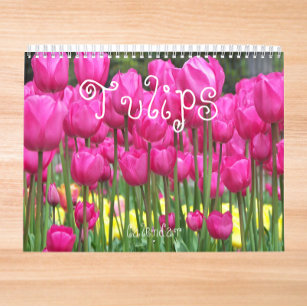 Colorful Tulips Floral Photographic Calendar