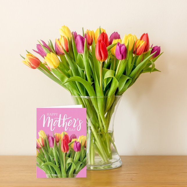 Colorful Tulips Mother's Day Thank You Card (Creator Uploaded)