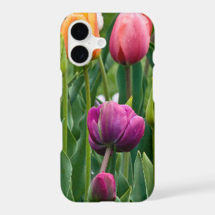 Colorful Tulips Print iPhone 17 Case
