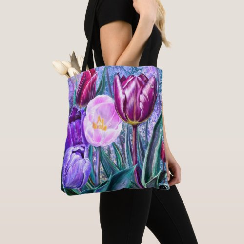 Colorful Tulips Tote Bag