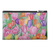 Colorful Tulips Travel Accessory bag (Front)