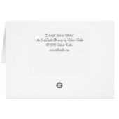 Colorful Turbine Blades Cards (Back Horizontal)