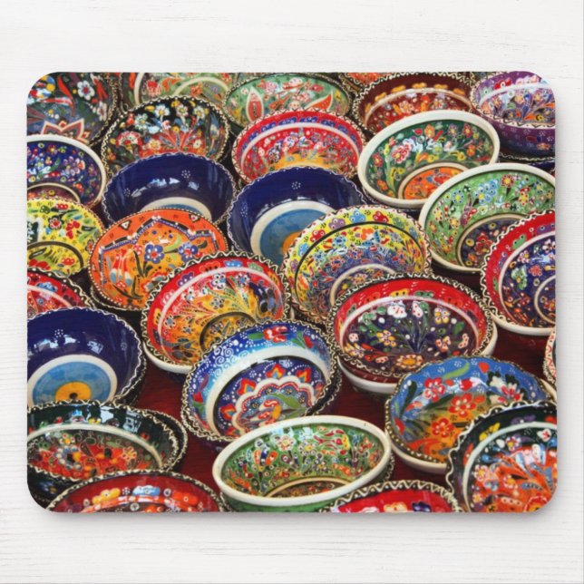 Colorful Turkish BOwl Mousepad (Front)