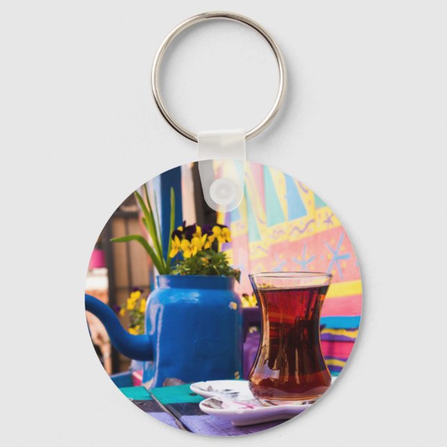 Colorful Turkish Tea Keychain (Front)