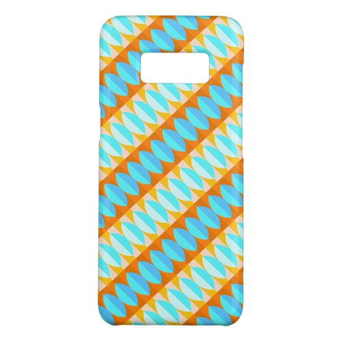 Colorful Turquoise Blue Orange Yellow Pattern Case_Mate Samsung Galaxy S8 Case