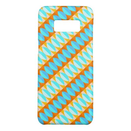 Colorful Turquoise Blue Orange Yellow Pattern Case-Mate Samsung Galaxy S8 Case