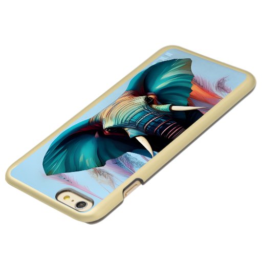 Colorful Turquoise Elephant Incipio Feather Shine iPhone 6 Plus Case