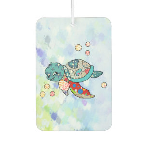 colorful turtle air freshener