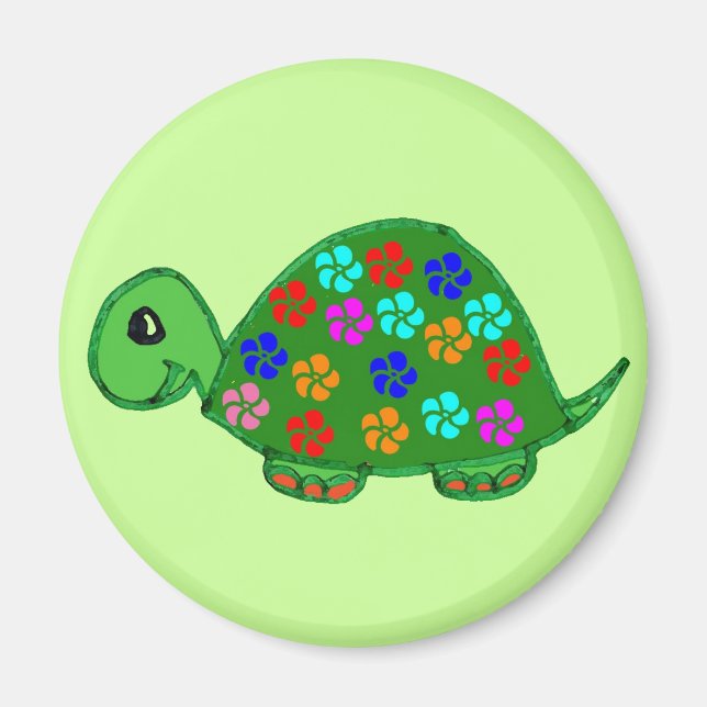 Colorful turtle magnet (Front)