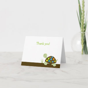 Colorful Turtle Modern Dot Note Card