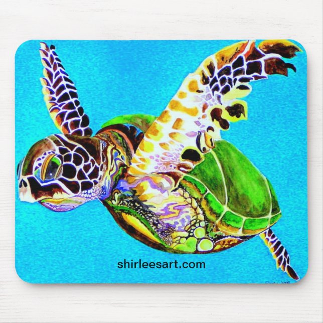 colorful turtle mousepad (Front)