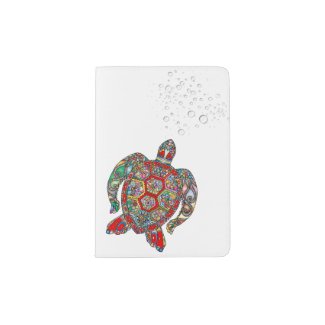 Colorful Turtle Passport Cover