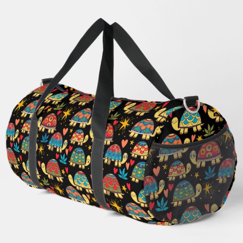 Colorful Turtles  Duffle Bag