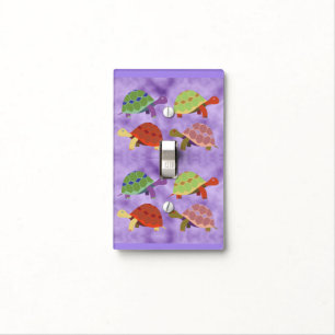 Colorful Turtles Light Switch Plate Cover