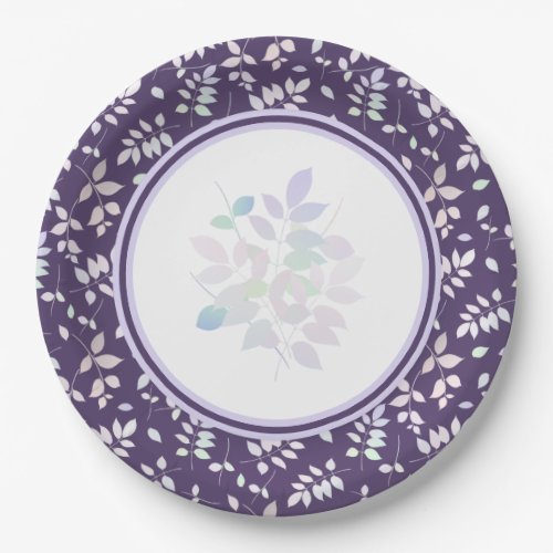 Colorful Twigs Paper Plates