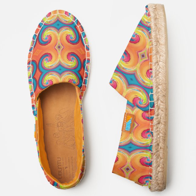 Colorful Twirl Espadrilles (Side)