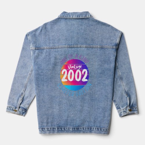 Colorful Two Of A Kind Tee Vintage 2002 Limited Ed Denim Jacket
